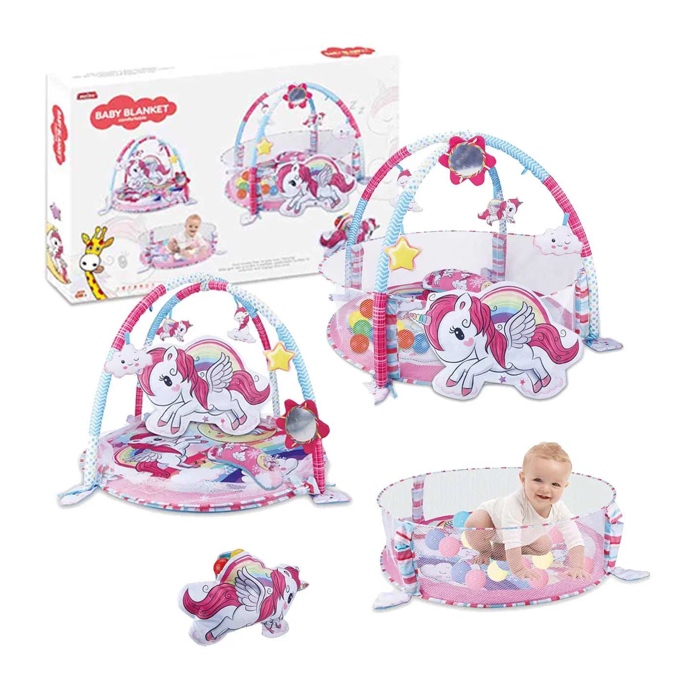 Tummy Time Mat For Floor Activity- Unicorn for kids in Kuwait